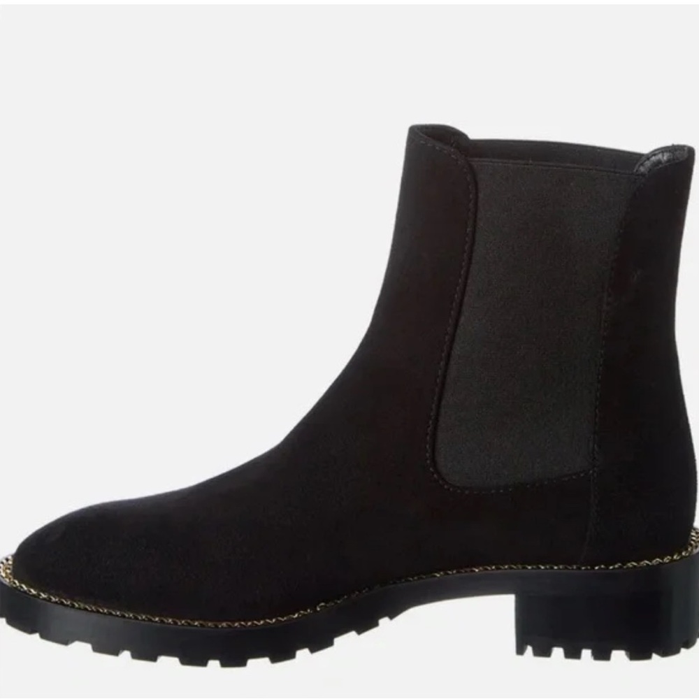 Stuart Weitzman Black Suede Ankle Booties